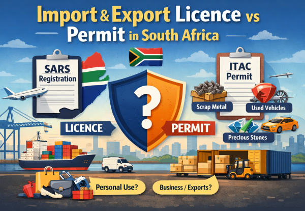 Import vs permit in South Africa