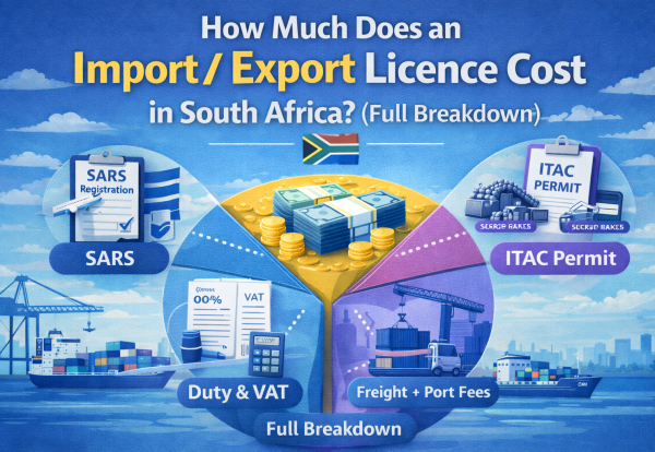 Licensing costs for importexport in South Africa