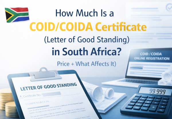 COID certificate cost and details in SA